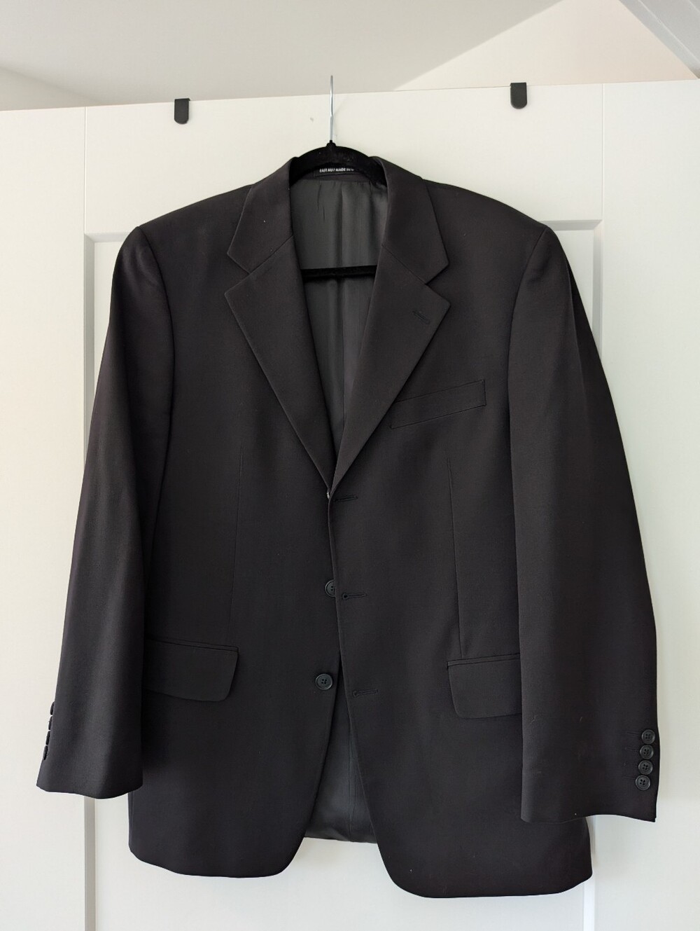 Classic Men's Black Two-Button Blazer From Jones New York